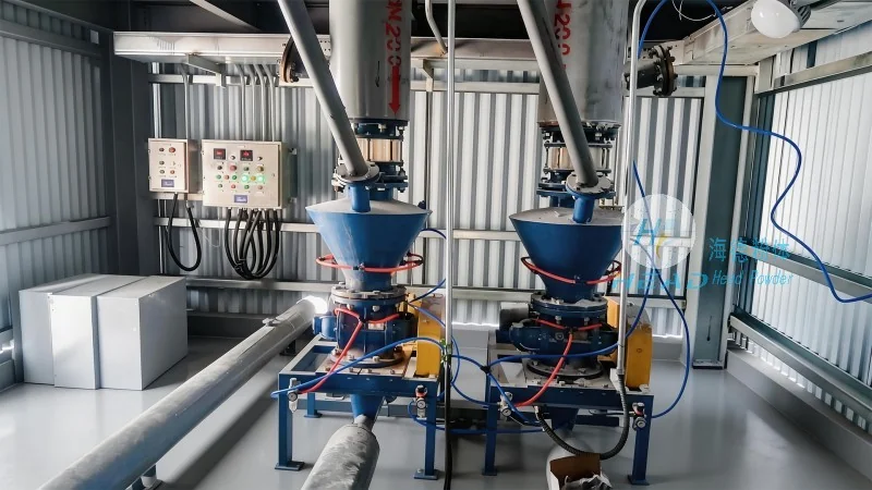 Metalürik mineral tozlarının pozitif basınçlı pnömatik taşınması