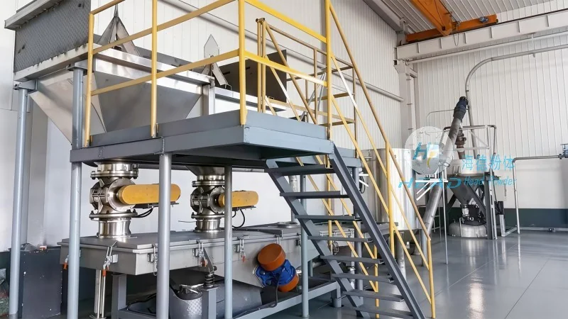 Metalik mineral tozunun karışık pnömatik taşınması