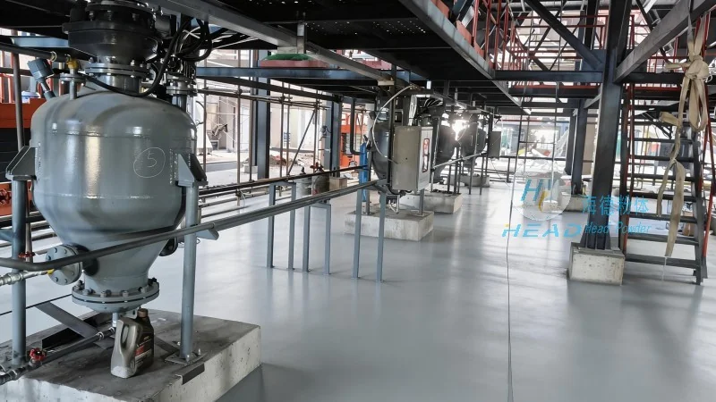 Fujian, Xiamen'deki bir elektronik şirketi için yüksek saflıkta kuvars kumu için yoğun faz pnömatik taşıma uygulamasının vaka çalışması